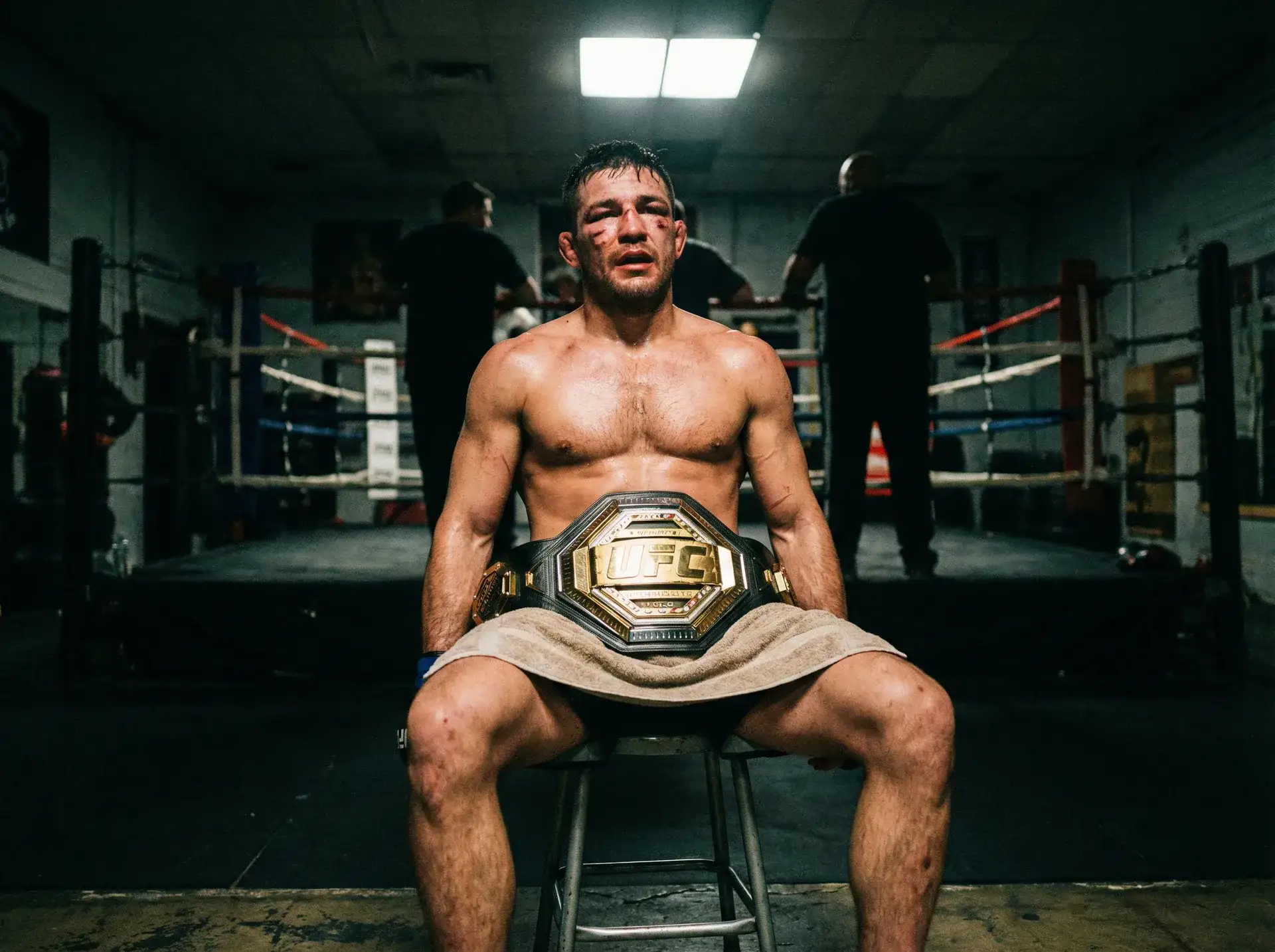 黑料大赛 中量级冠军铁血战士坐拥金腰带